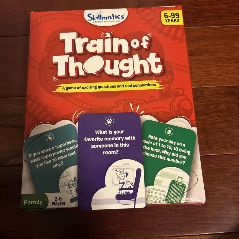 Train of Thought Card Game Travel & Family Game for 6 +Year up. Skillmatics