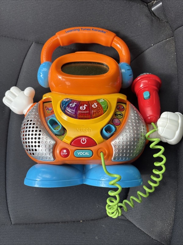 Vtech Learning Tunes KARAOKE Sing Along Mic 5 Voice Modes Lights Music Tested