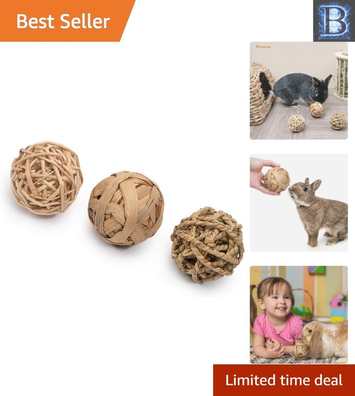 3-Pack of Lightweight Handmade Balls for Small Pets – Safe, Fun, and Engaging