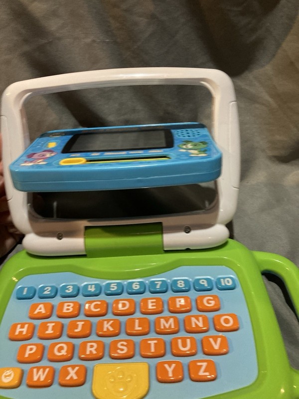 LeapFrog 2-in-1 LeapTop Touch Green Learning Toddler Kid Laptop Works Clean gallery