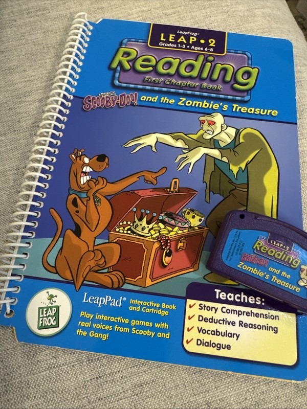 Scooby Doo and the Zombies quantum pad Reading Treasure” Book & Cartridge