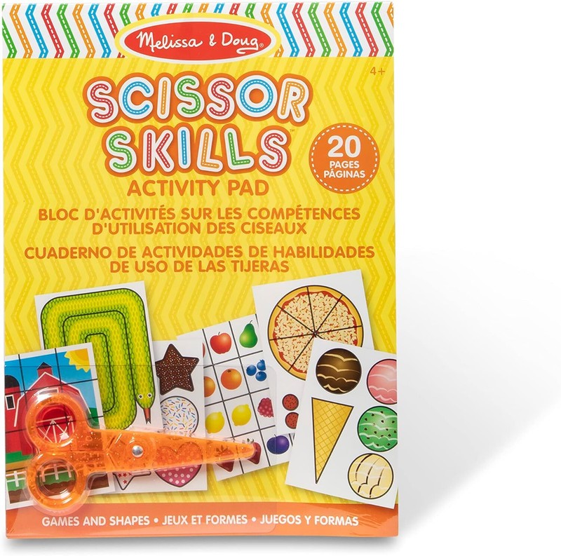 Melissa & Doug Scissor Skills Activity Book With Pair of Child-Safe Scissors (20