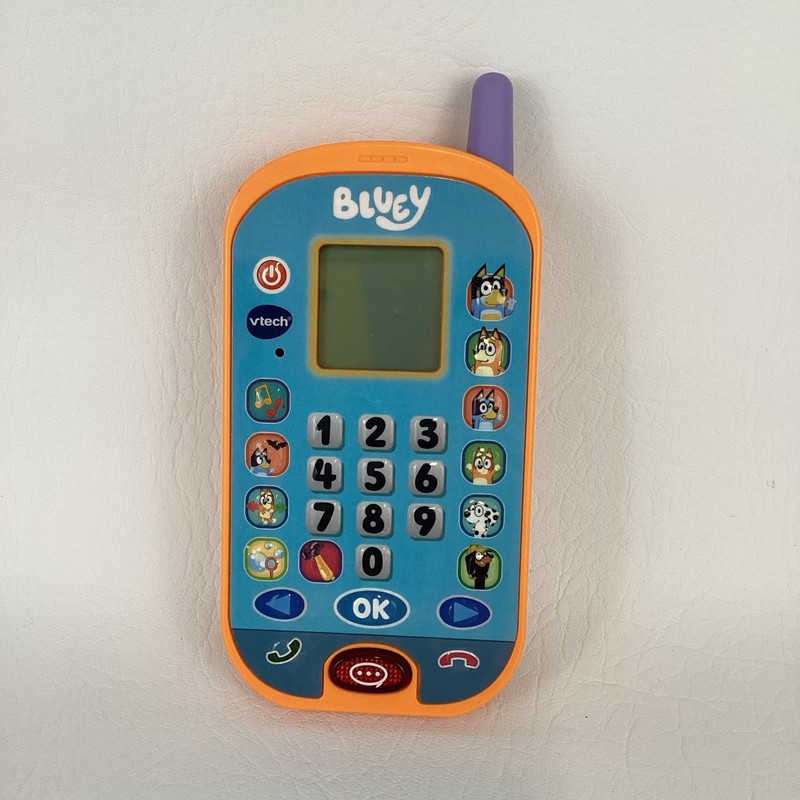 VTech Bluey Ring Ring Phone Preschool Toddler Learning Toy Character Activity gallery