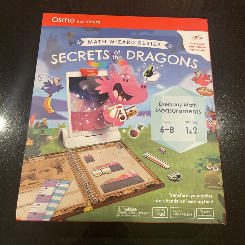 Osmo-Math Wizard Secrets of the Dragons iPad Fire Tablet Measurements Homeschool