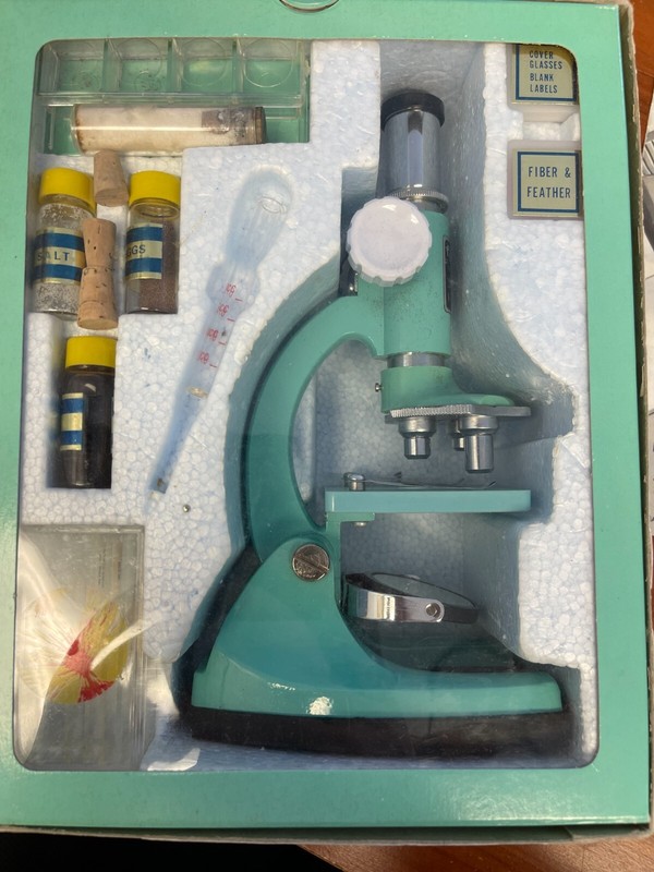 Vintage Tasco Hobby Microscope Kit #991 Junior 50x, 100x , 300x