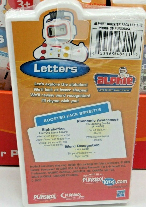 Case Hasbro Playskool Alphie Booster Pack 3 Titles 10 Pcs Numbers Letters Sounds gallery
