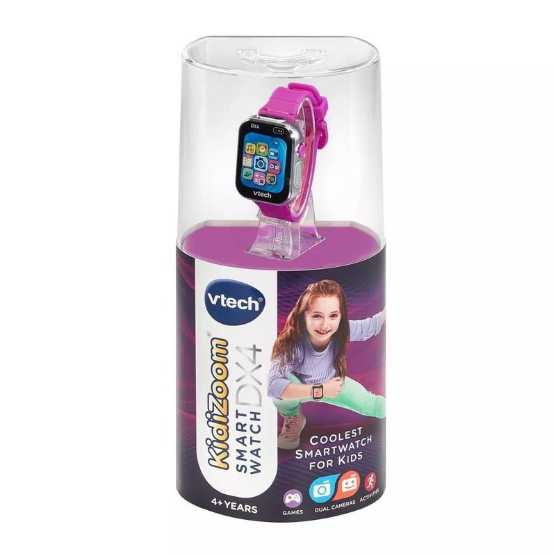 VTech KidiZoom Smartwatch DX4 – Purple: Sensory Development, For Kids 4+ 2 Cams