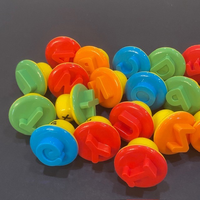 PlayDoh Hasbro Shape & Learn Letter Stamps Alphabet PreK Kindergarten w/Manual gallery