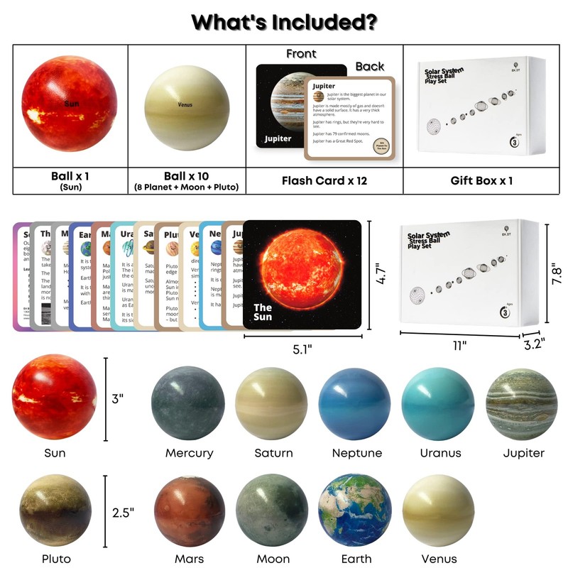 Planets for Kids Solar System Toys 3-5, Solar System for Kids, Space Toys for... gallery