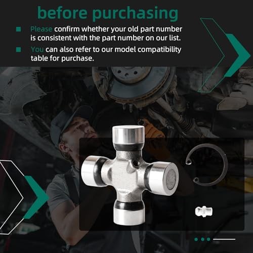 Transmission Slip Yoke 2-3-10431X & 5-153X U Joint Kit For GM Turbo 400 TH400 US gallery