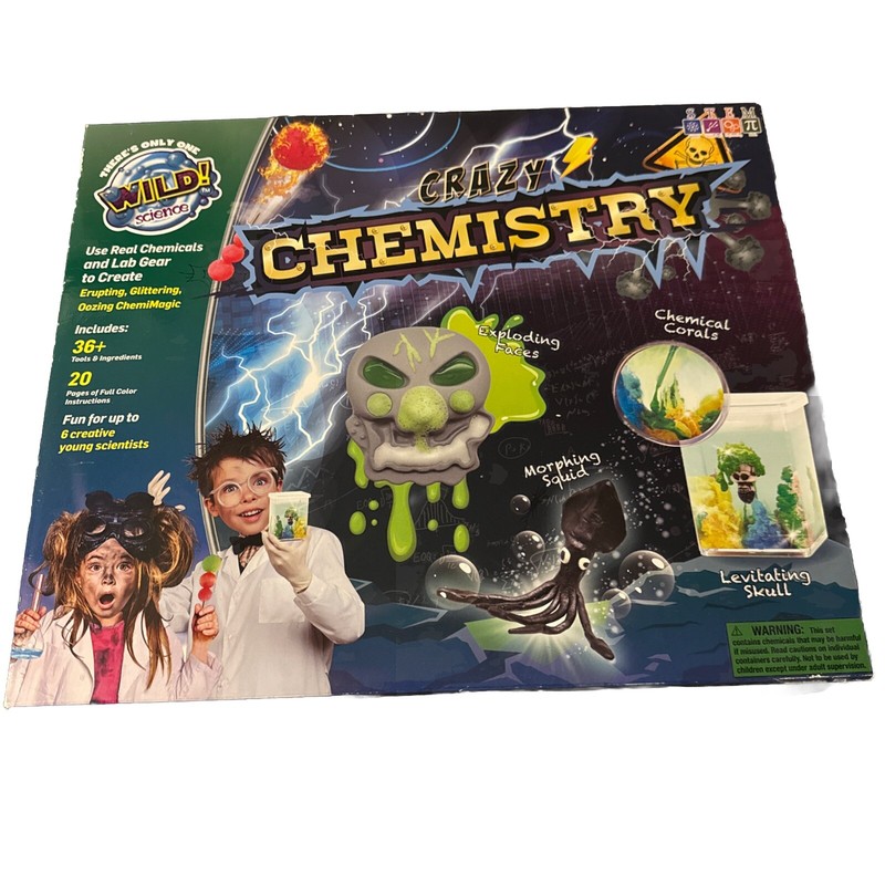 Wild Science Crazy Chemistry For 8 And Up! 36 Tools And Ingredients