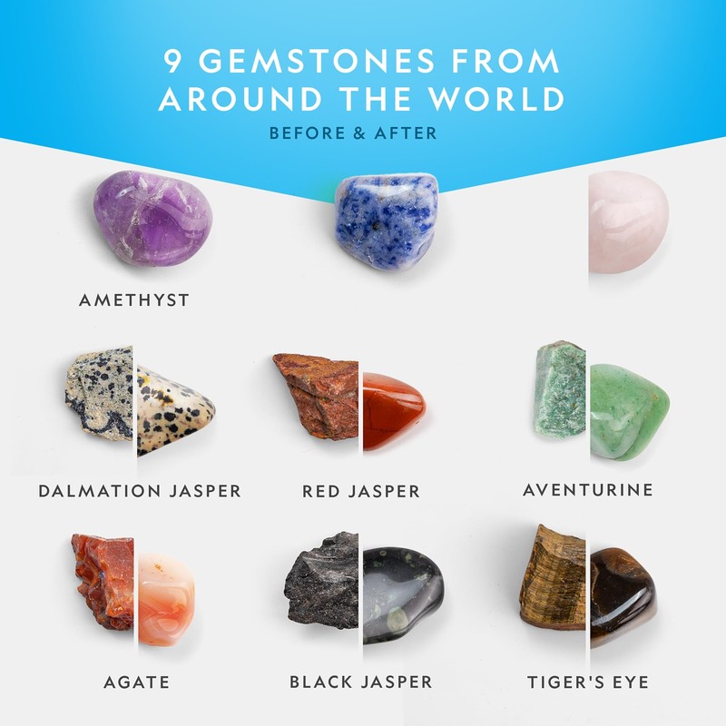 National Geographic Rock Tumbler Kit – Hobby Edition Includes Rough Gemstones... gallery