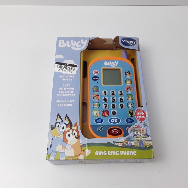 VTech 80-554600 Multicolor Voice Activated Bluey Ring Ring Phone Interactive Toy