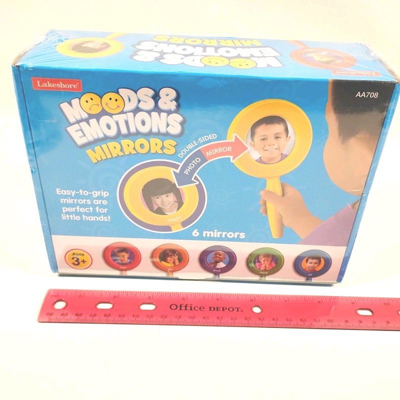 Lakeshore Moods & Emotions Mirrors Set SEL Learning Tool Age 3+ New Sealed gallery