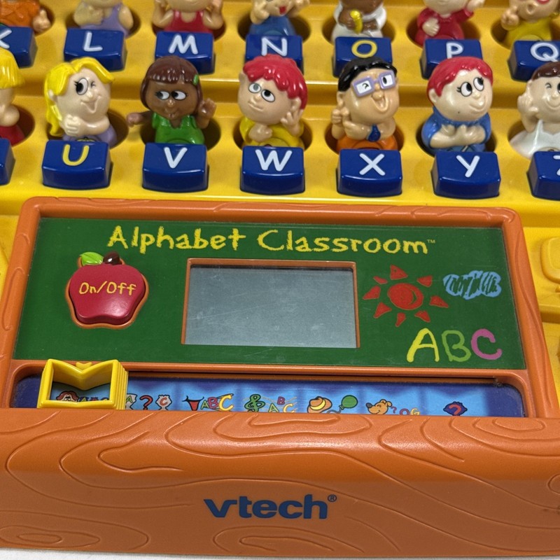 RARE Vtg VTech Interactive Alphabet Classroom Learning Toy Yellow - WORKS! gallery