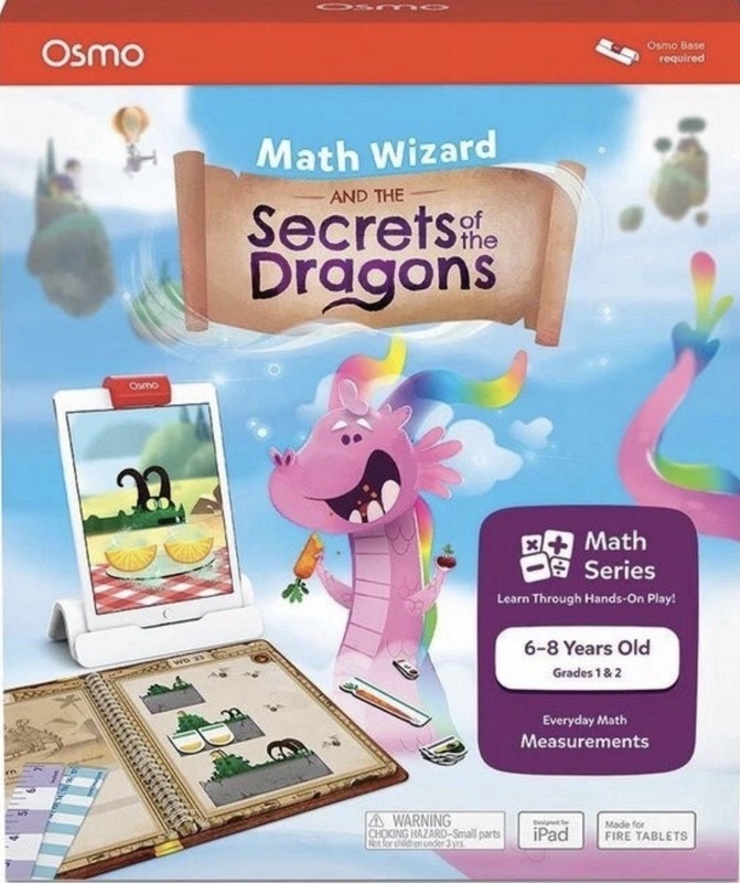 Osmo Math Wizard & The Secrets Of The Dragons – iPad/Fire Tablet – Ages 6-8