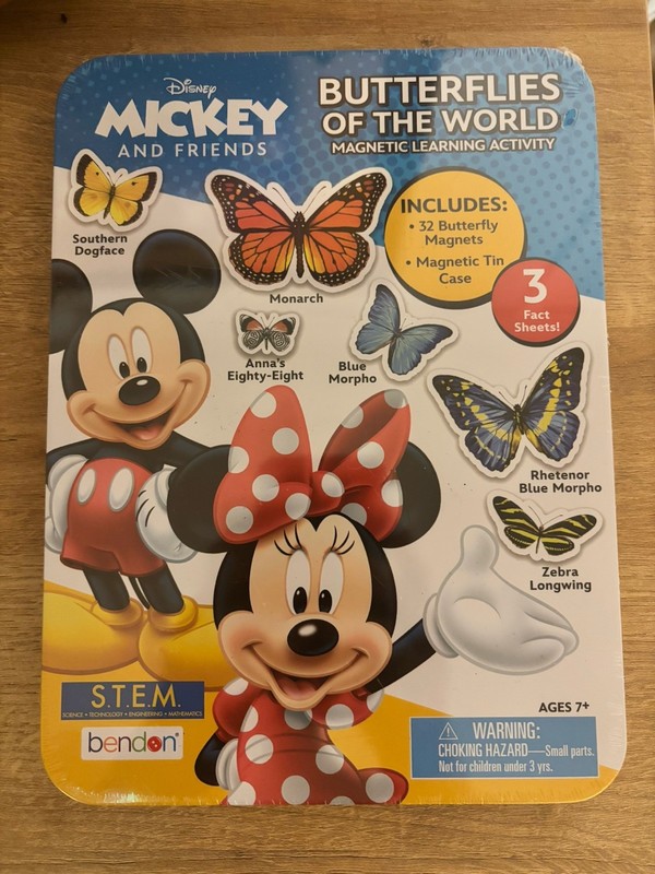 NEW Bendon Disney Butterflies Of The World Magnetic Learning Activity STEM