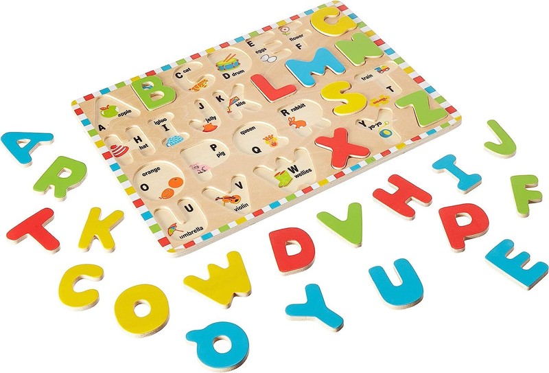 Bigjigs Toys Inset Puzzle Uppercase Alphabet