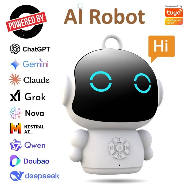 Tuya Smart AI Robot 61 Language Interactive Kids Learning Toy Voice Control Gift