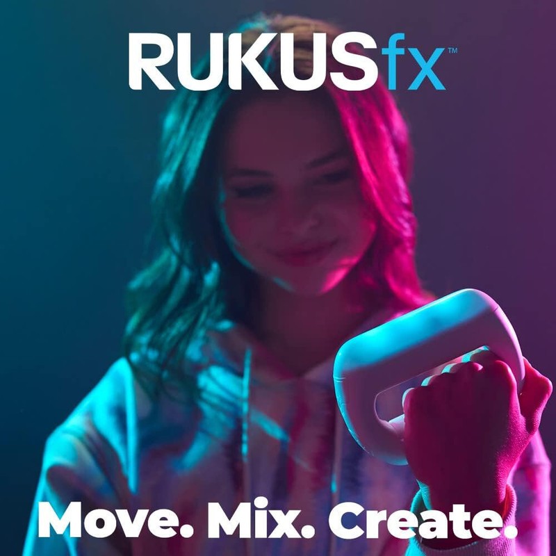 Just Play Rukus FX Handheld Electronic Game White Motion Controlled Music Mixer gallery
