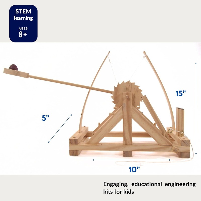 Interactive Da Vinci Catapult Engineering Model Kit: Perfect STEM Toy for Kids gallery