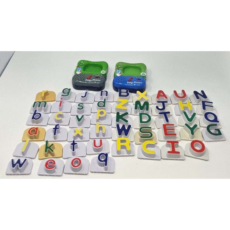 LeapFrog Refrigerator Phonics Magnetic 49 Letters Bases Uppercase Lowercase Set