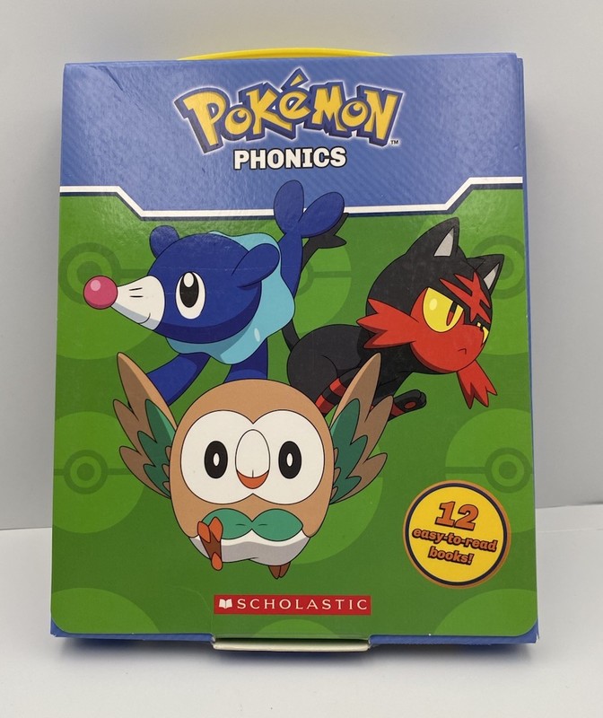 Pokémon Phonics Scholastic 12 Book Set Easy To Read Ages 4-8 Grades Pre-K To 3