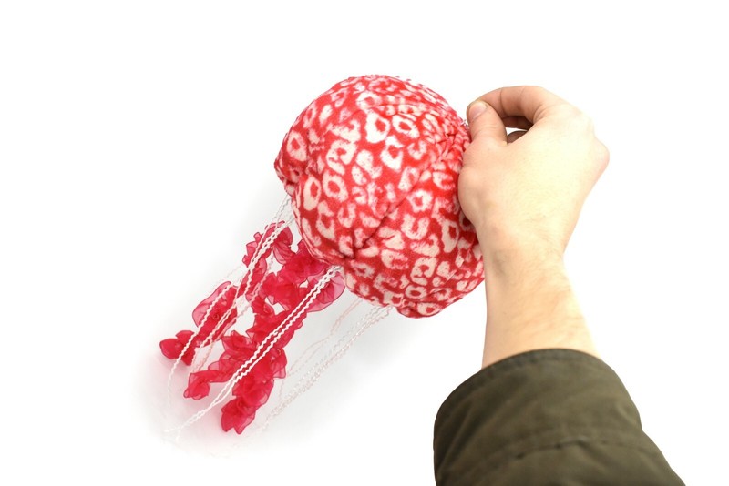 Jellyfish Plush, Red, Hanging Stuffed Animal Soft Decoration 14" F4352B427 gallery