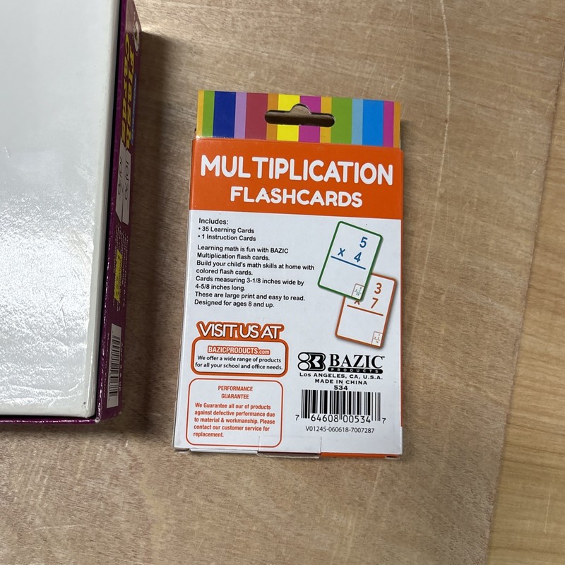 Multiplication And Division Math Times Tables Flash Cards Lot Of 3 gallery