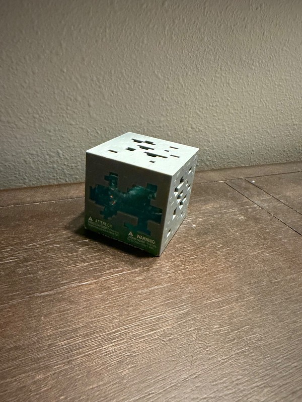 BRAND NEW Minecraft Jelly Cube Squishy Sensory Toy – Teal Color!