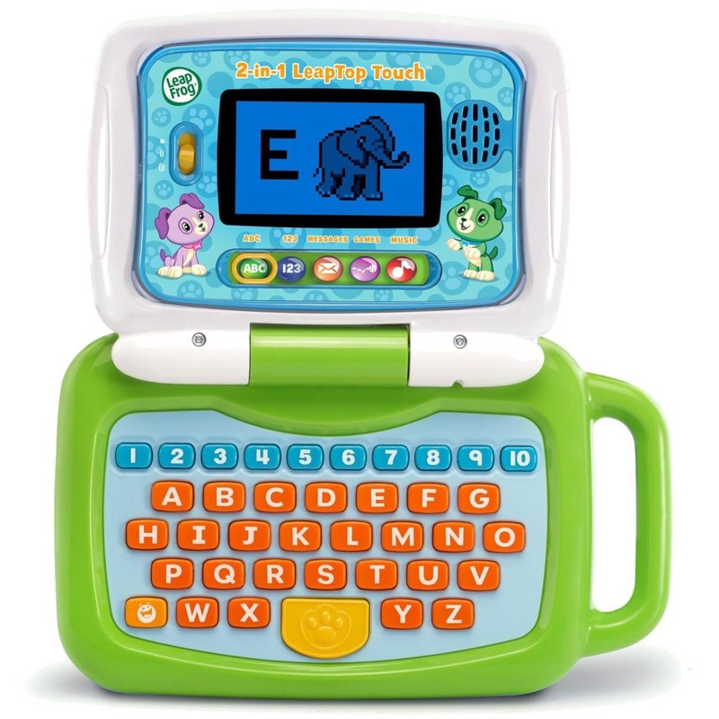 Interactive 2-in-1 Learning Laptop and Tablet for Kids Aged 2-5 – Green