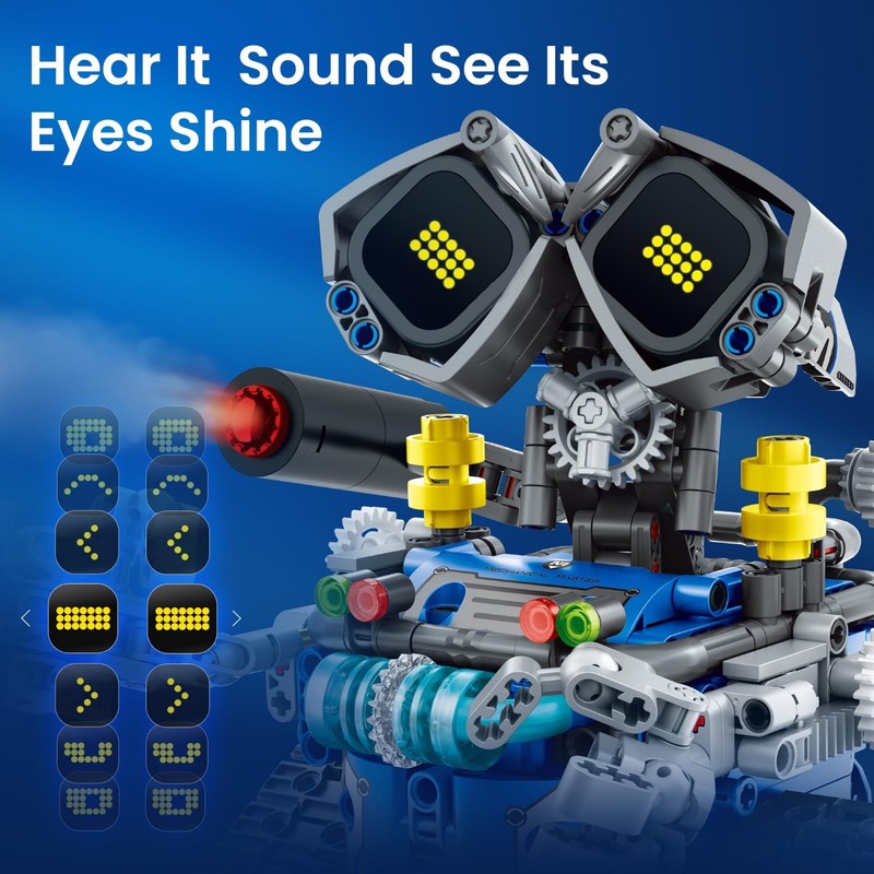STEM Robot Building Kit with Remote Control Gifts for Boys Ages 8-14, Buildable gallery