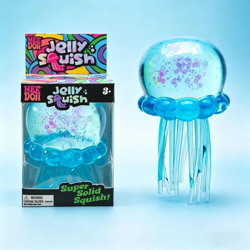 NeeDoh Jellyfish Gel Fidget Toy Soft Sensory Stress Relief Squishy Squeeze Toy gallery
