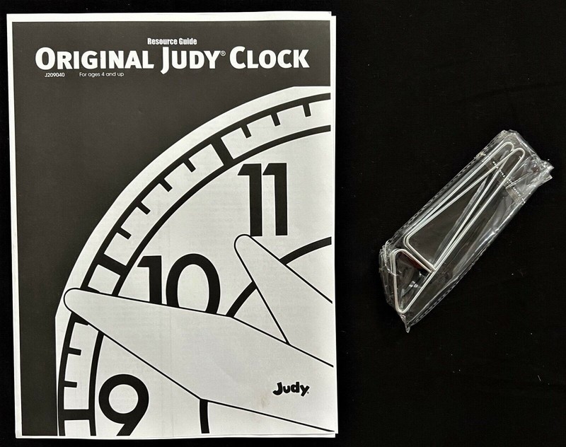 ORIGINAL JUDY CLOCK (In original box) Wood Construction & Moveable Plastic Hands gallery