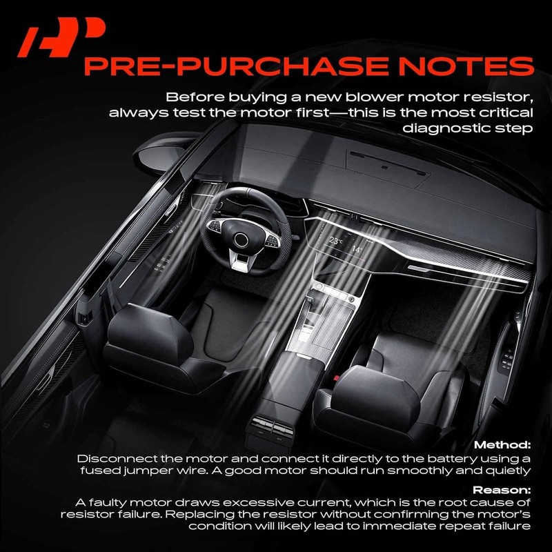 Front HVAC Blower Motor Resistor Compatible with Jeep Grand Cherokee & Dodge gallery