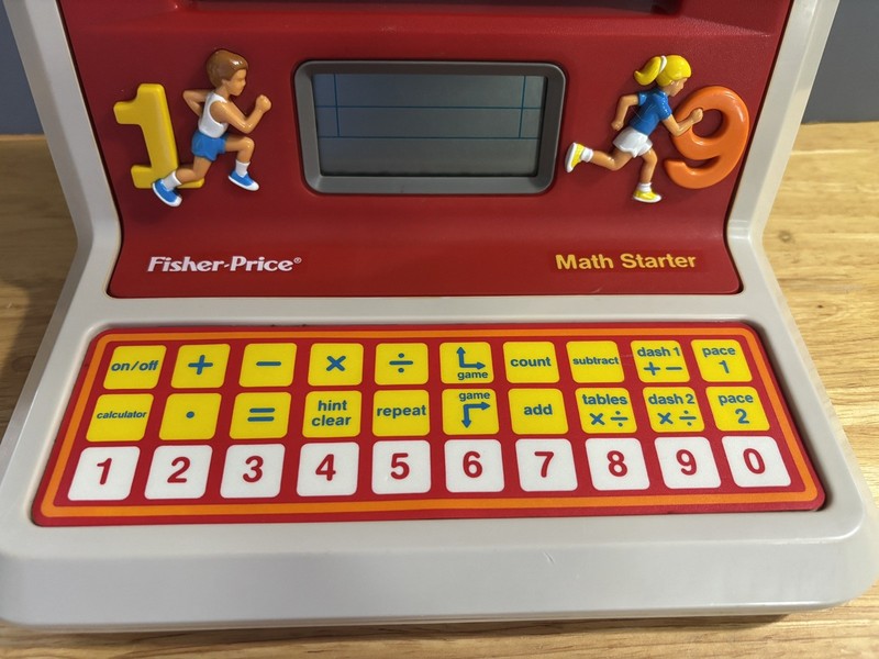 VTG Fisher Price Math Starter Electric Educational Toy WORKS GREAT!