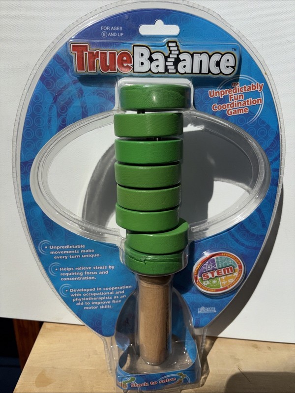 True Balance Coordination STEM Wooden Game Green Fine Motor Skills By Excite NEW
