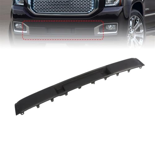 15-20 GMC Yukon & Yukon XL Front Bumper Trim Molding Black Plastic 22936424 gallery