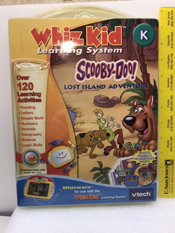 NEW – Whiz Kid Learning System V-Tech K – Scooby-Doo Lost Island Adventure NIP