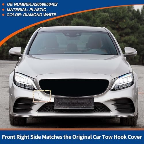 Front Right Passenger Side Car Bumper Tow Hook Cover Tow Cover Cap Diamond gallery