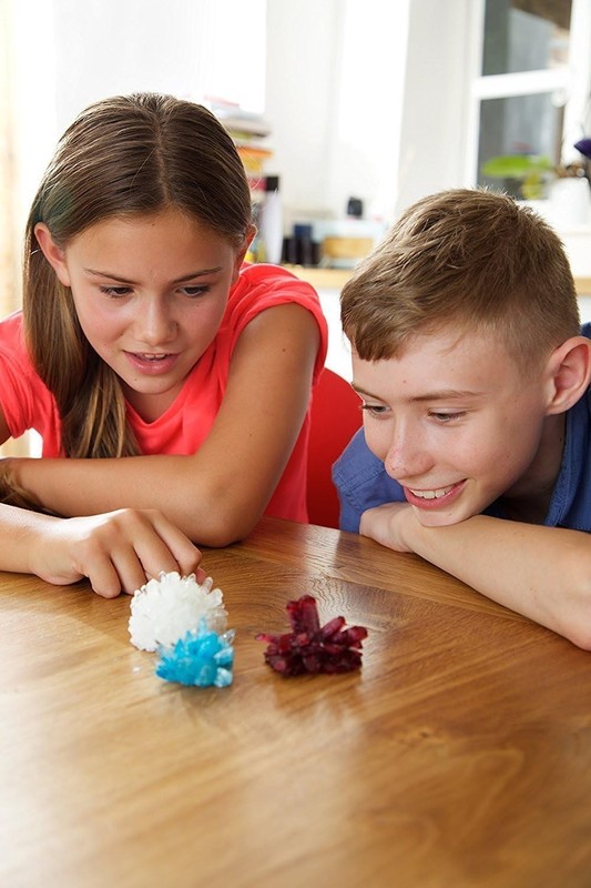 7 Crystal Growing STEM Kit with Display Cases - DIY Science Fun for Ages 10+ gallery