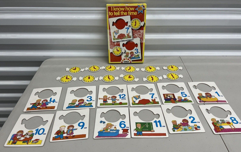 I Know How to Tell the Time Complete Flash Cards Education Educa Sallent -Spain
