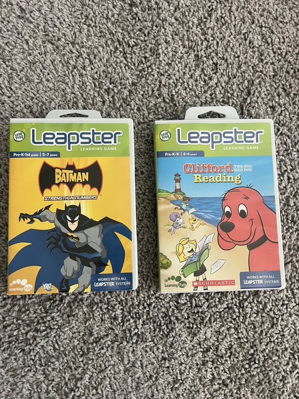Leapster 2 Learning Game Lot of 2 – Batman numbers & Clifford Reading Leap Frog