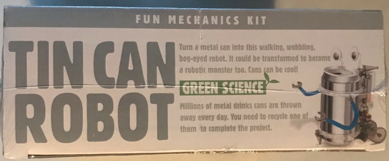 Green Science ~ Tin Can Robot ~ "Fun Mechanics Kit" ~ Brand New ~ Factory Sealed gallery
