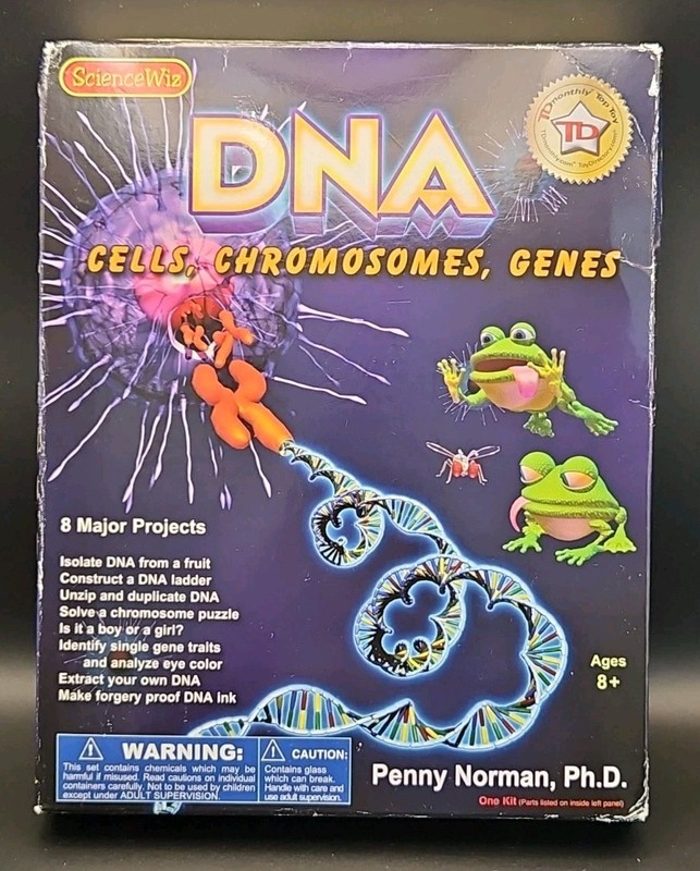 ScienceWiz Products ScienceWiz DNA Kit – Ages 8+ HOME SCHOOL NEW SEALED