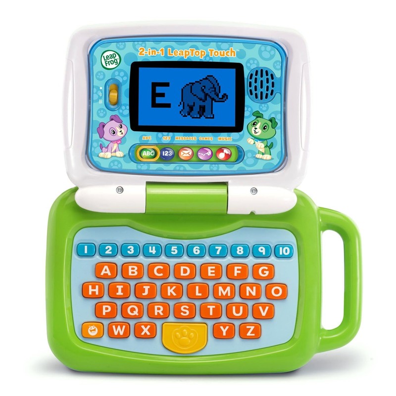 LeapFrog 2-in-1 LeapTop Touch, Green Standard Packaging,