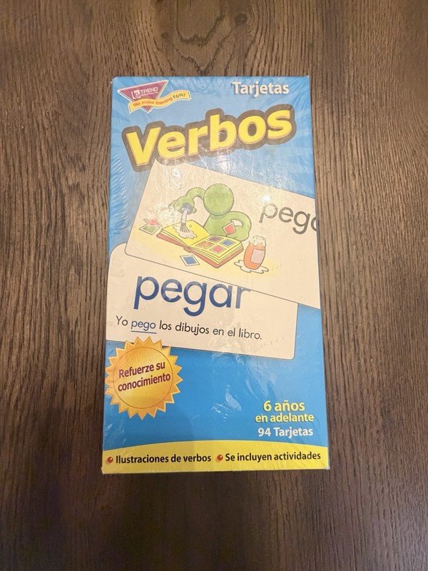 TREND enterprises Verbos Spanish Verb Cards 94 Flashcards Ages 6+ T-53020