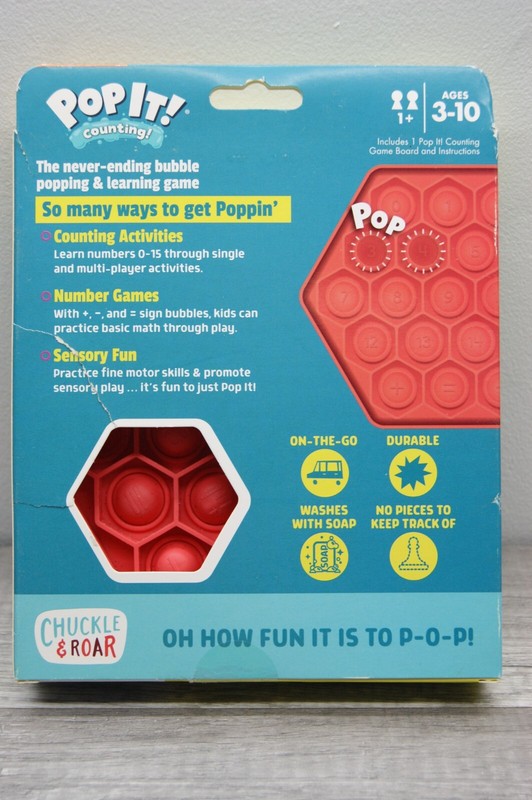 Chuckle & Roar/POP IT! Counting Game/ Learning/educational Ages 3 To 10 NIB gallery