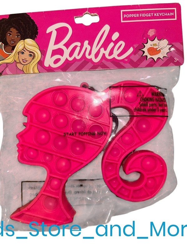 *NIP* BARBIE Popper Fidget Keychain/ Clip Mattel