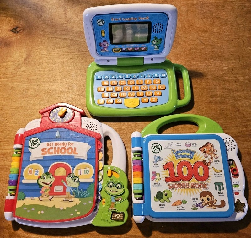 3-LeapFrog 2-in-1 LeapTop Laptop & Touch Screen Tablet/100 Words/Back To School